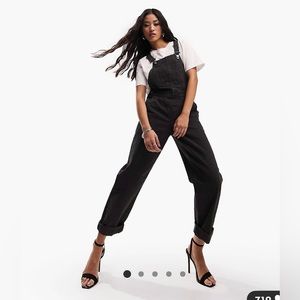 ASOS Design ‘Original’ Denim Overalls in Washed Black